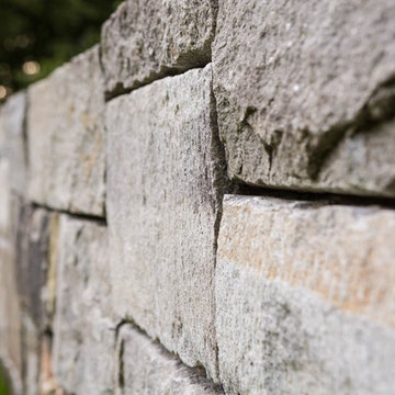 Custom Stone Wall & Lush Garden Project