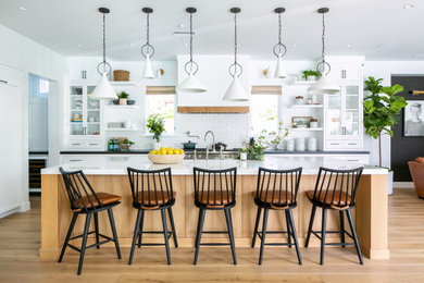 Beach style kitchen photo in Orange County