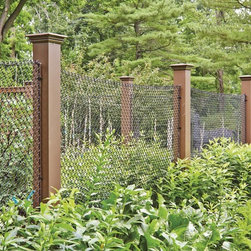AZEK and Wire Garden Enclosure - Home Fencing And Gates