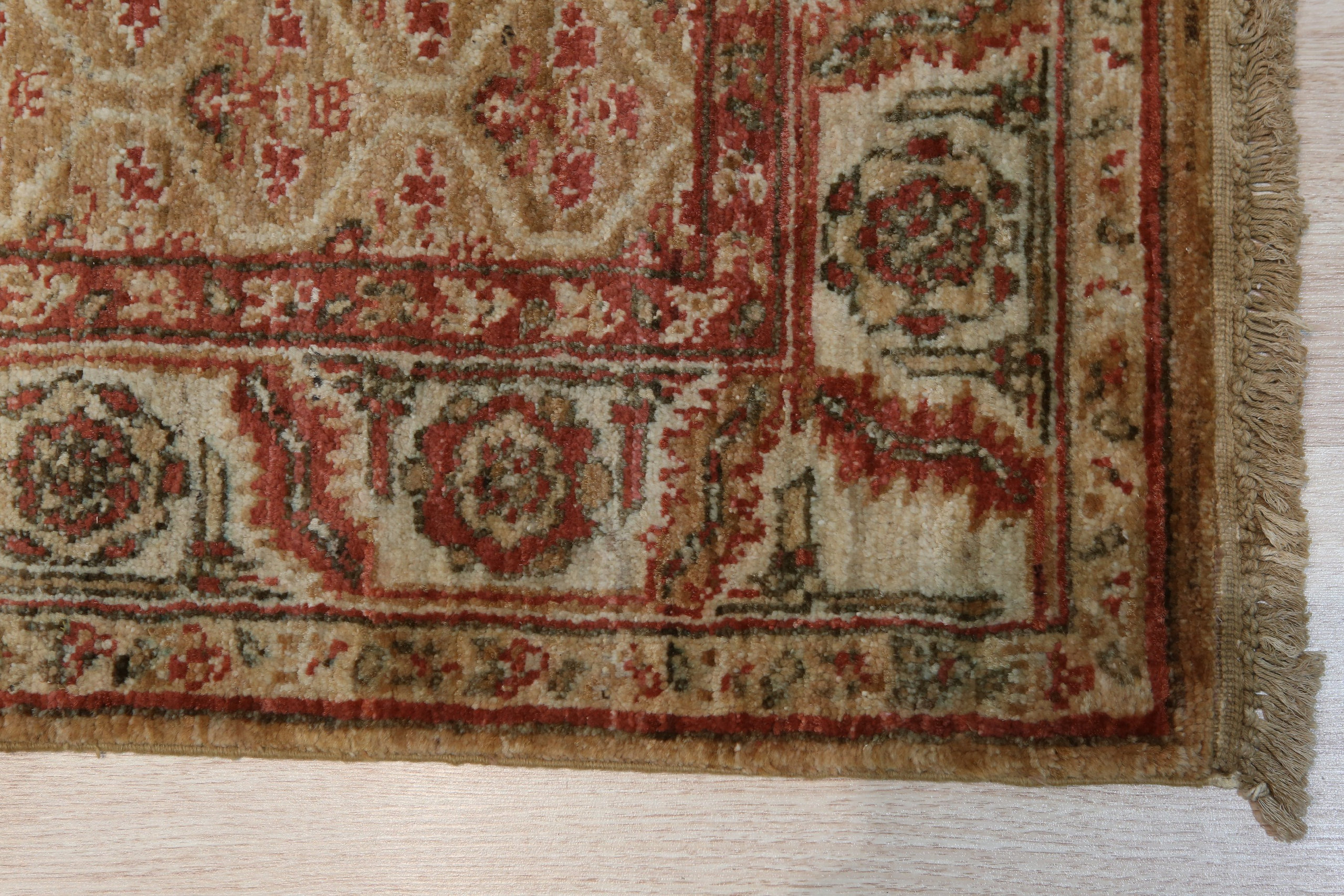 Handknotted Wool Brown Traditional Floral Heriz Weave Rug, 9'x12 ...