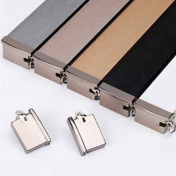 CHRY23 White Black Gold Anti-light Leakage Curtain Rail S Fold Tracks