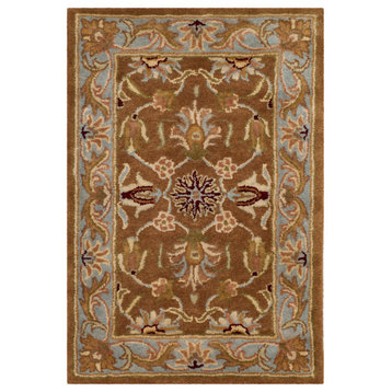 Safavieh Heritage Collection HG812 Rug, Brown/Blue, 2'3" X 4'