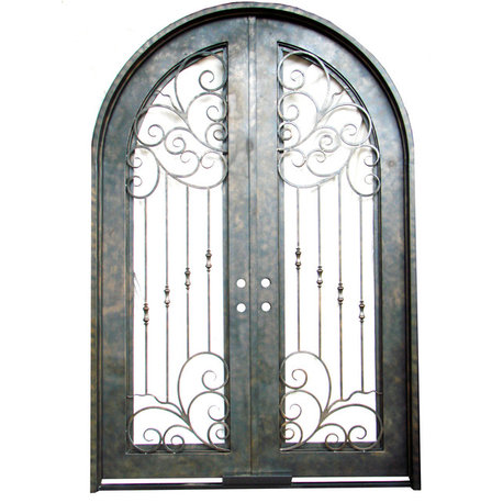 Double Wrought Iron Doors 108"x72"