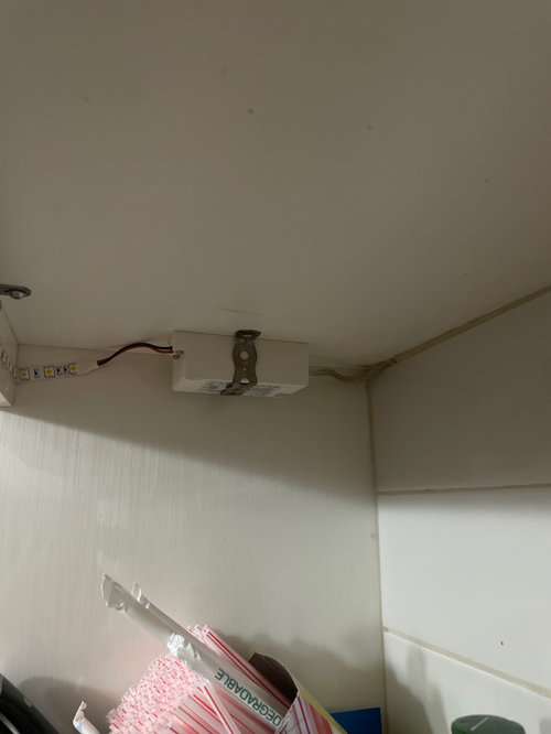 humming in LED strip lighting in kitchen