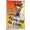 "A Good Time for a Dime (1941)" Wrapped Canvas Art Print, 24"x36"x1.5"