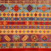 Handmade Multi-colored Oriental Shawl Rug 3' 1" x 5' 2" (ft)