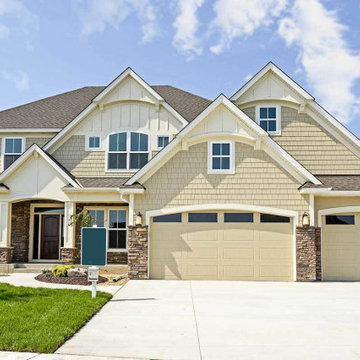 Siding Installation - James Hardie Lap and Shakes & Shingles in Beige