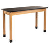 NPS Wood Science Lab Table, 24 x 72 x 36, Chemical Resistant Top