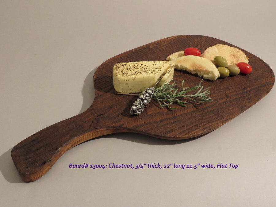 Hand-Carved Chestnut Serving Board