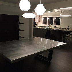 Modern Zinc Dining Table - Products