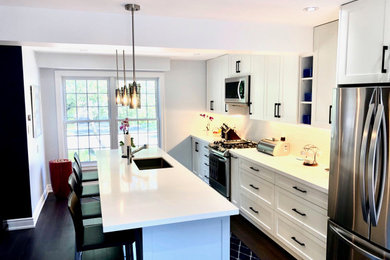 Example of a trendy kitchen design in Toronto