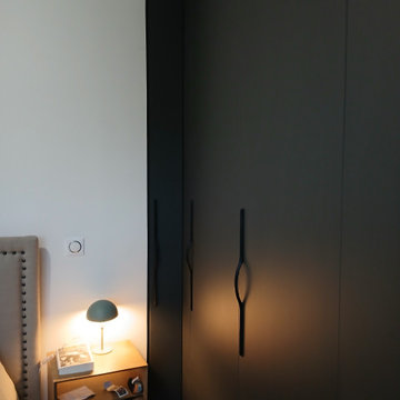 dressing sur mesure avec porte cachée
