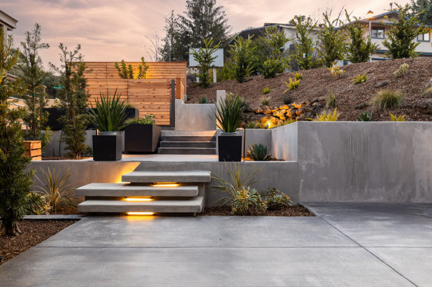 Contemporary Patio by Stroke of Nature Landscape Design