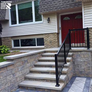 Picket Front Step Railing