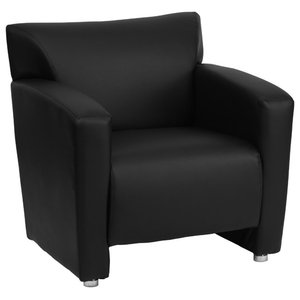 Hercules Roman Series Black Leather Lounge Chair Zb Roman Black