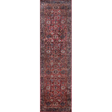 Momeni Karachi Polyester Rust Area Rug 2'3"x8' Runner