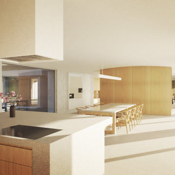 New Farm - From kitchen to family dining space