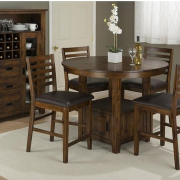 Coolidge 5pcs Round Counter Height Set