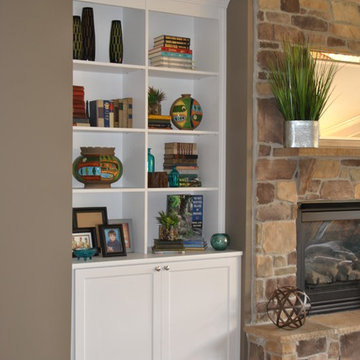 Family Room Entertainment Center and Built-In