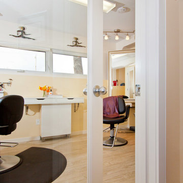 In Home Hair Salon Basement Development