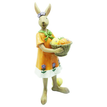 Mrs Rabbit With Basket Of Eggs, 12.5"