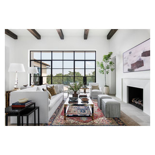 Amara Villas - Mediterranean - Living Room - Houston - by Heather Scott ...