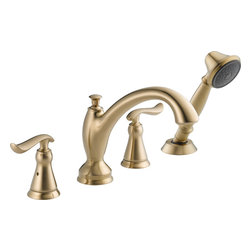Delta Linden&trade; Roman Tub With Hand Shower Trim - Tub And Shower Faucet Sets