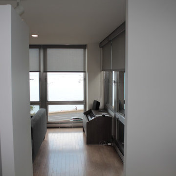 Lake Shore Drive-Gray Designer Roller and Screen Shades