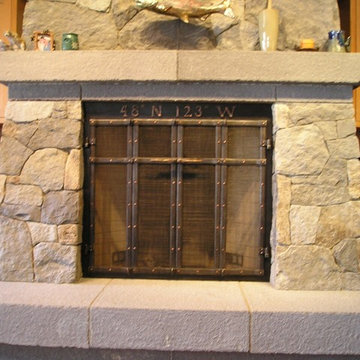 Craftsman style fire doors