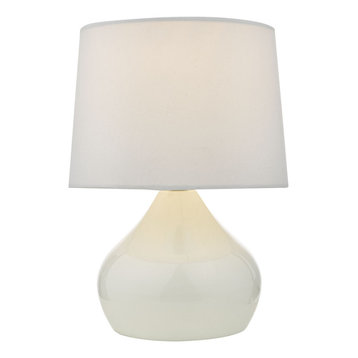 Dixie 23.5 cm Touch Table Lamp, White