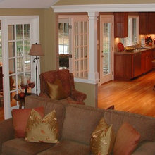 kitchen family room transition