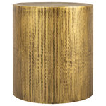 Elk Home - Sedeo Accent Table - The Sedeo Accent table is made from iron and features a hand applied antique bronze finish. This drum shaped design is perfect for adding a rich tone to a luxe living room while creating a space for displaying an accent lamp or decorative accessories. Its metal finish will subtly catch the light and add interest and depth to a corner or seating area.