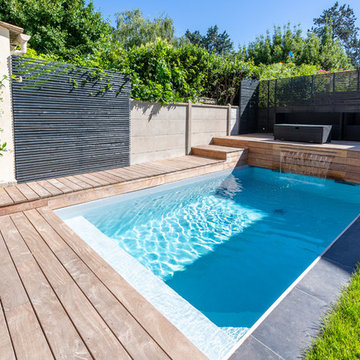 EN COURS - Aménagement d'un jardin d'un jardin de ville avec piscine