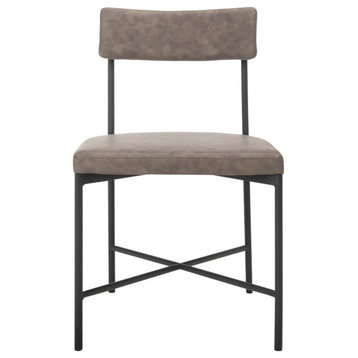 Safavieh Archer Dining Chair, Grey/Black