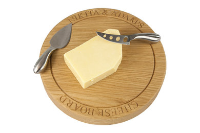 Engraved Oak Small Cheese Board