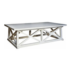 Whitewashed Wood Coffee Tables Houzz Luc Coastal Beach White Wash Coffee Table Tables
