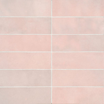 Cloe 2.5"x8" Artisan Ceramic Subway Tile, Pink