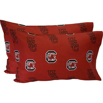NCAA South Carolina Gamecocks Pillowcases Two-Pack Red Set