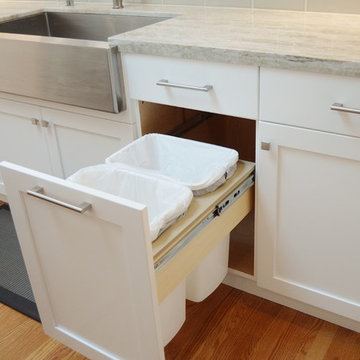 2 bin waste recycle unit