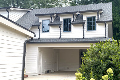 Example of an arts and crafts garage design in Atlanta