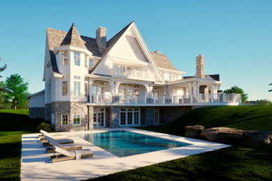 Example of a backyard pool design in Minneapolis