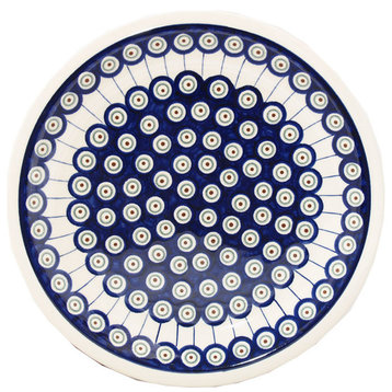 Polish Pottery Dinner Plate, Pattern Number: 8