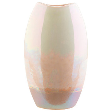 Adele Table Vase by Surya, Black/Light Gray/Ivory