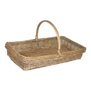 Large Slope Sided Antique Wash Trug garden Basket