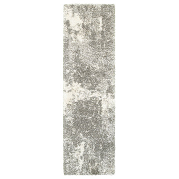 Oriental Weavers Henderson Grey/ Ivory Abstract Indoor Area Rug 2'3"X7'6"