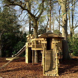 Garden Playhouse in landscaped garden - Garden Playhouses