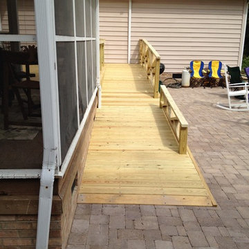 Accessible deck and ramp.