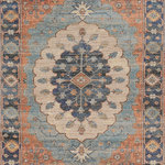 KAS - KAS Morris 2224 Charisma Rug, Blue, 5'0"x7'0" - Our Morris rugs portray the beauty of old world tradition with a modern twist. Hand-woven jute and polyester chenille chindis designed with vibrant and trendy colors in distressed traditional prints. Keeping the tradition authentic, these rugs are made in India and have a low pile height. These rugs are a beautiful accent piece whether your style is classic and traditional or unique and trendy.