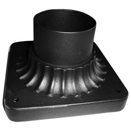 Designers Fountain 1916 6"W Cast Pier Mount Base - Black