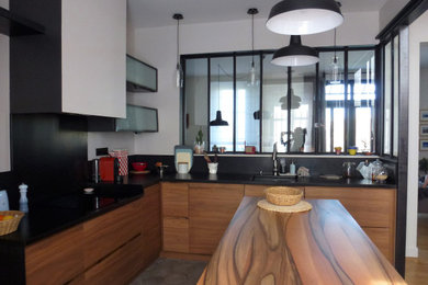 Inspiration pour une cuisine urbaine.